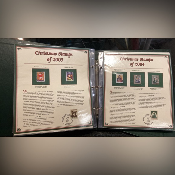 Bundle 2 Christmas Stamp Collector Panels binders - Picture 8 of 11